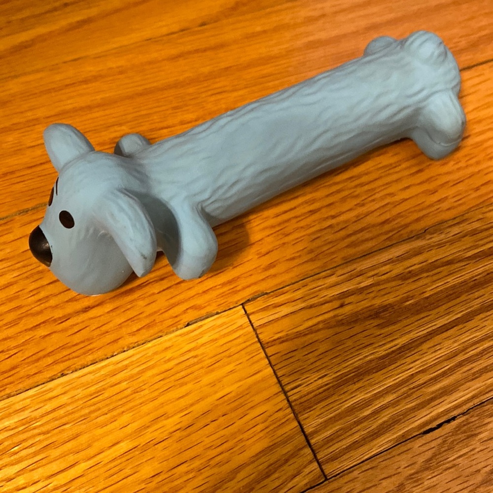 blue dog toy